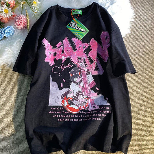 Japan JK Girl Anime Graphic T Shirts - Bigem's Otaku Boutique846092_JAEMWDCJapan JK Girl Anime Graphic T ShirtsBigem's Otaku Boutique Bigem's Otaku Boutique846092_JAEMWDCWhiteXXLT ShirtsWomen's T ShirtsOversized