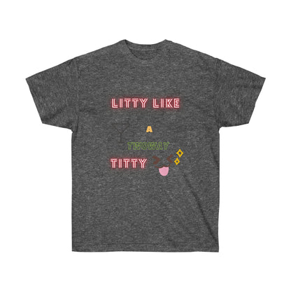 Litty Unisex Ultra Cotton Tee - Bigem's Otaku BoutiqueT-Shirt16834203196290397525Litty Unisex Ultra Cotton TeeT-ShirtPrintifyBigem's Otaku Boutique16834203196290397525Dark HeatherSDTGMen's ClothingCrew neck