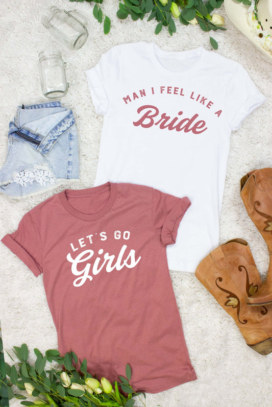 Man I Feel Like a Bride | Let's Go Girls | Man I Feel Like a Woman - Nashlorette T-Shirt | Bride and Bridesmaid Gifts | Bride Shirts - Bigem's Otaku BoutiqueG13-NATEE-WHT-406-XSMan I Feel Like a Bride | Let's Go Girls | Man I Feel Like a Woman - Nashlorette T-Shirt | Bride and Bridesmaid Gifts | Bride ShirtsBigem's Otaku Boutique Bigem's Otaku BoutiqueG13-NATEE-WHT-406-XSBrideXS