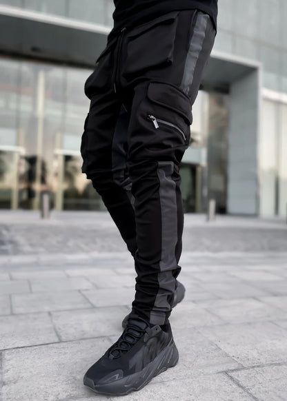 Men's Casual Reflective Jogger - Bigem's Otaku Boutique743056_XETV2XQMen's Casual Reflective JoggerBigem's Otaku Boutique Bigem's Otaku Boutique743056_XETV2XQNCK75BlackXLJoggerTrouserCargo Pants