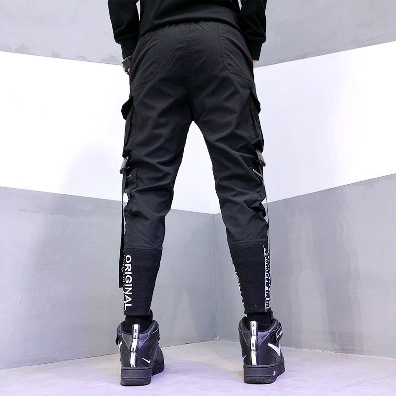 Men's Ribbon Cargo Pants - Bigem's Otaku Boutique1032881_VAVVCEPMen's Ribbon Cargo PantsBigem's Otaku Boutique Bigem's Otaku Boutique1032881_VAVVCEPBlackXXLJoggersPantsCargo Pants