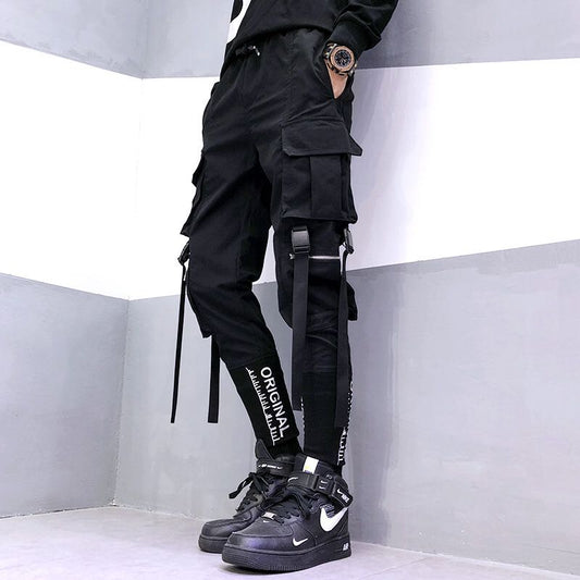 Men's Ribbon Cargo Pants - Bigem's Otaku Boutique1032881_VAVVCEPMen's Ribbon Cargo PantsBigem's Otaku Boutique Bigem's Otaku Boutique1032881_VAVVCEPBlackXXLJoggersPantsCargo Pants