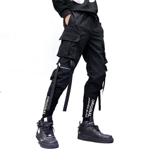 Men's Ribbon Cargo Pants - Bigem's Otaku Boutique1032881_VAVVCEPMen's Ribbon Cargo PantsBigem's Otaku Boutique Bigem's Otaku Boutique1032881_VAVVCEPBlackXXLJoggersPantsCargo Pants