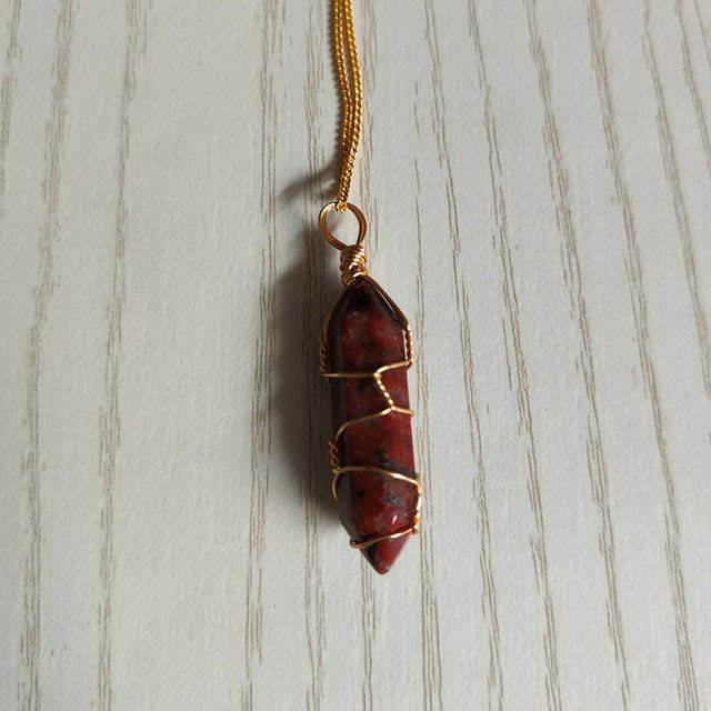Natural Stone Pendant Necklace - Bigem's Otaku Boutique701071_UNFNMI1Natural Stone Pendant NecklaceBigem's Otaku Boutique Bigem's Otaku Boutique701071_UNFNMI1Red AgateNecklacePendantJewelry
