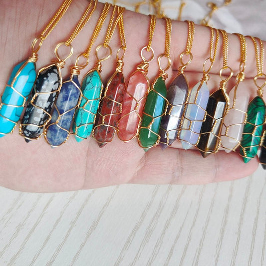Natural Stone Pendant Necklace - Bigem's Otaku Boutique701071_UZERLYDNatural Stone Pendant NecklaceBigem's Otaku Boutique Bigem's Otaku Boutique701071_UZERLYDBlack SpectroliteNecklacePendantJewelry
