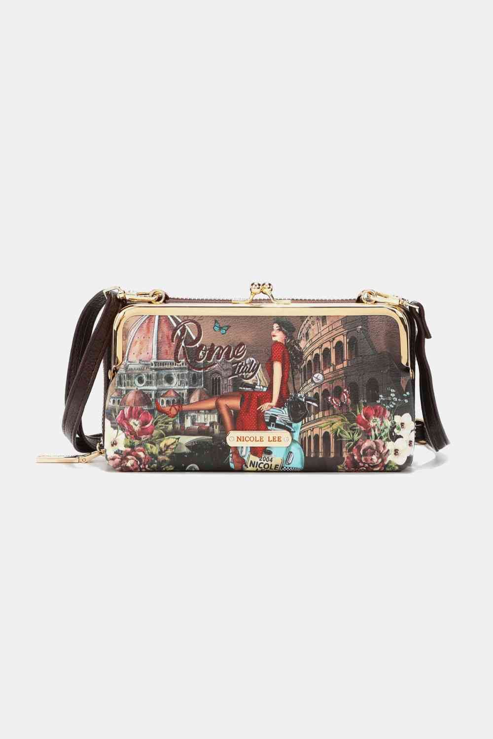 Nicole Lee USA Signature Kiss Lock Crossbody Wallet - Bigem's Otaku Boutique101300315652330Nicole Lee USA Signature Kiss Lock Crossbody WalletTrendsiBigem's Otaku Boutique101300315652330Memory Of RomeOne SizeShip from USANicole Lee USA