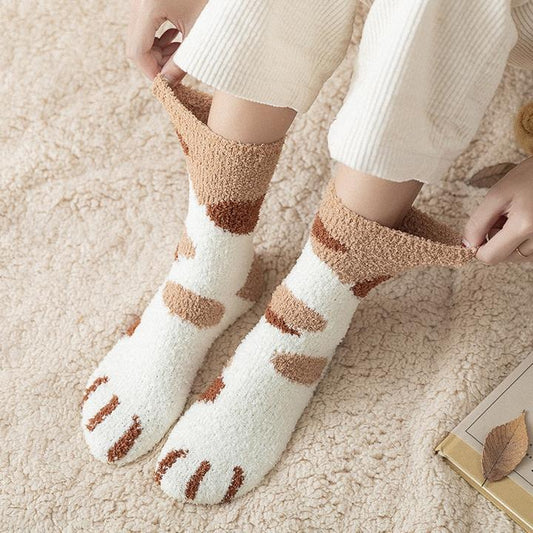 Paw Print Socks - Bigem's Otaku BoutiqueHT353-01Paw Print SocksBigem's Otaku Boutique Bigem's Otaku BoutiqueHT353-01Crossbar Black1 pairSocksGils Socks