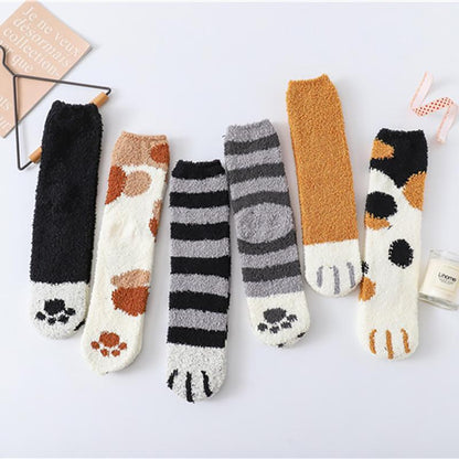 Paw Print Socks - Bigem's Otaku BoutiqueHT353-01Paw Print SocksBigem's Otaku Boutique Bigem's Otaku BoutiqueHT353-01Crossbar Black1 pairSocksGils Socks